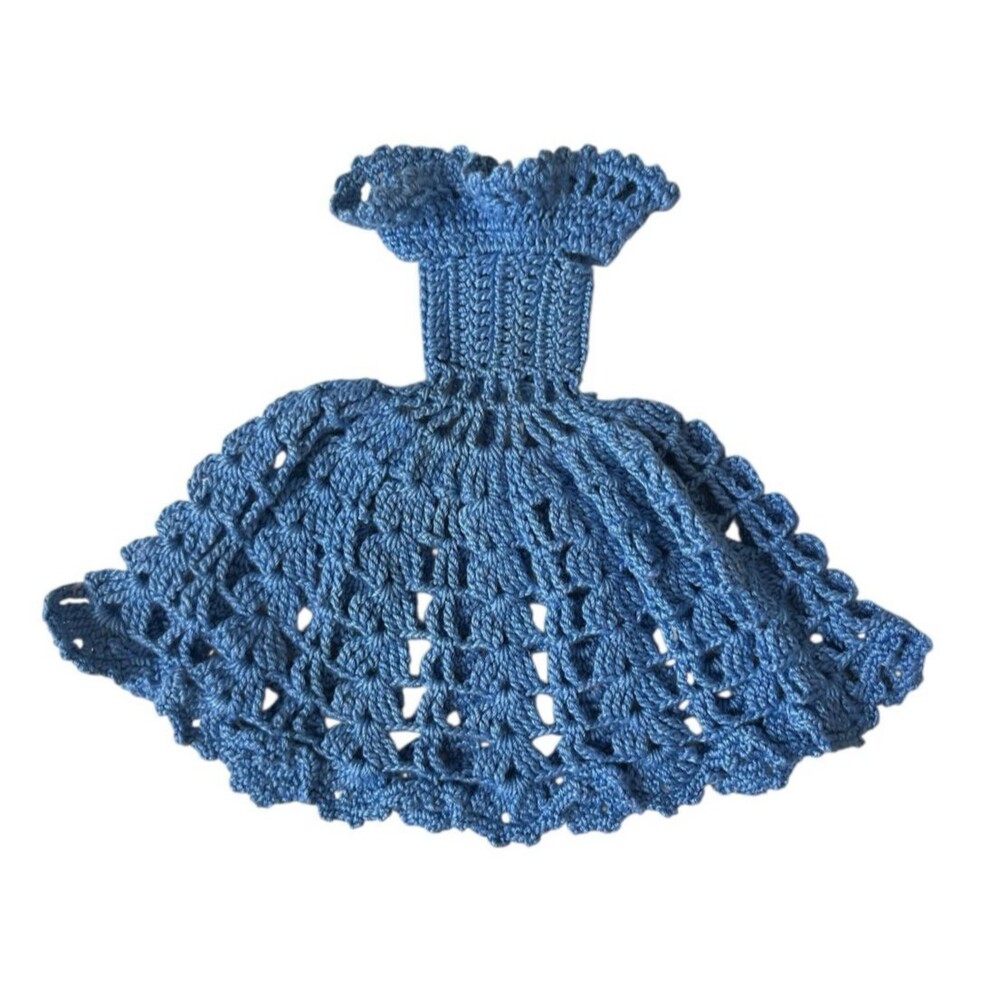 Vintage Hand Made Crochet Dress Barbie Clone 1960s